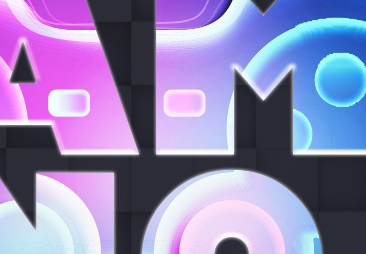 Canvas No Game No Life (1-piece) Vertical - geometric texts on background 138058 additionalImage 4