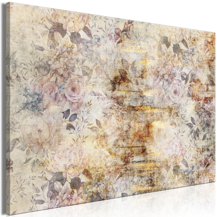 Canvas Your Vision of Nature (1-piece) Wide - vintage-style flowers 142258 additionalImage 2