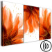 Canvas Art Print Three Fiery Flowers (3-piece) - abstraction with floral motif 143058 additionalThumb 6