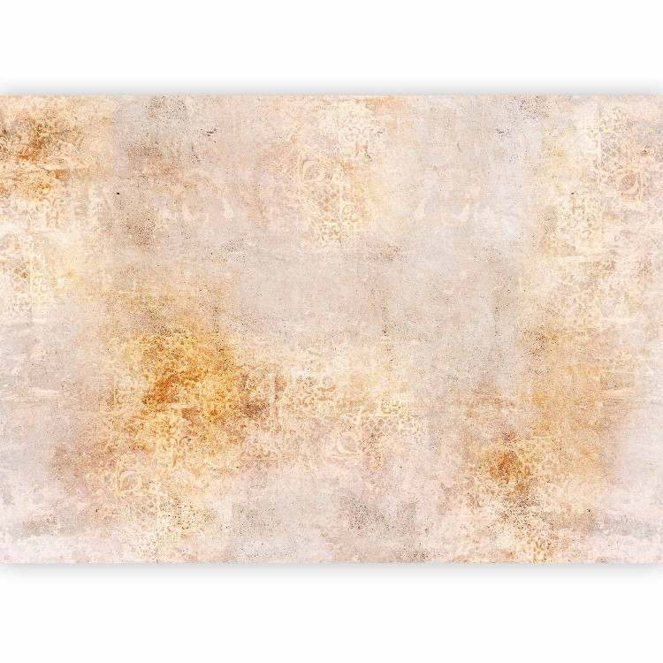 Wall Mural Elegant abstraction - concrete textured background with gold ornaments 143758 additionalImage 1