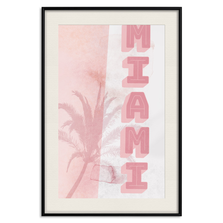 Wall Poster Delicate Neon - Inscription Miami Made of Pink Letters 144358 additionalImage 25