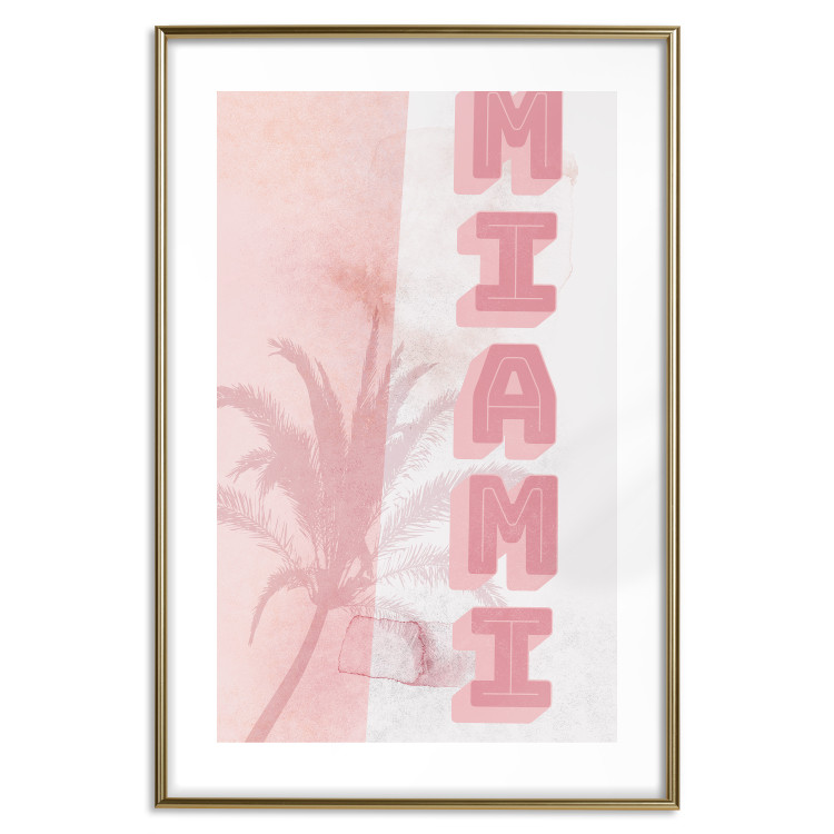 Wall Poster Delicate Neon - Inscription Miami Made of Pink Letters 144358 additionalImage 26