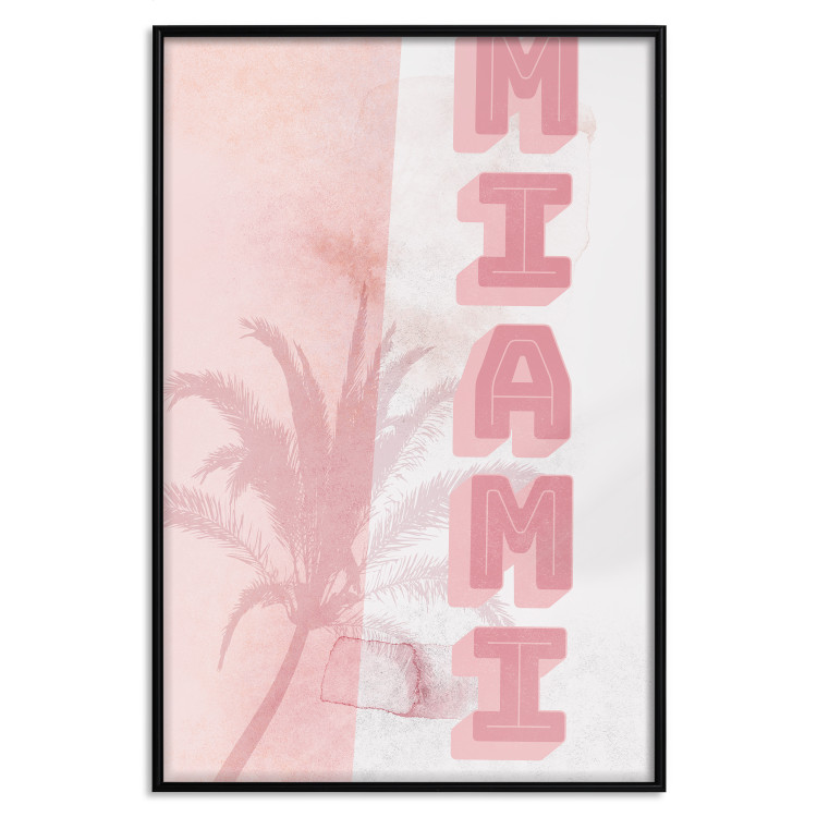 Wall Poster Delicate Neon - Inscription Miami Made of Pink Letters 144358 additionalImage 20