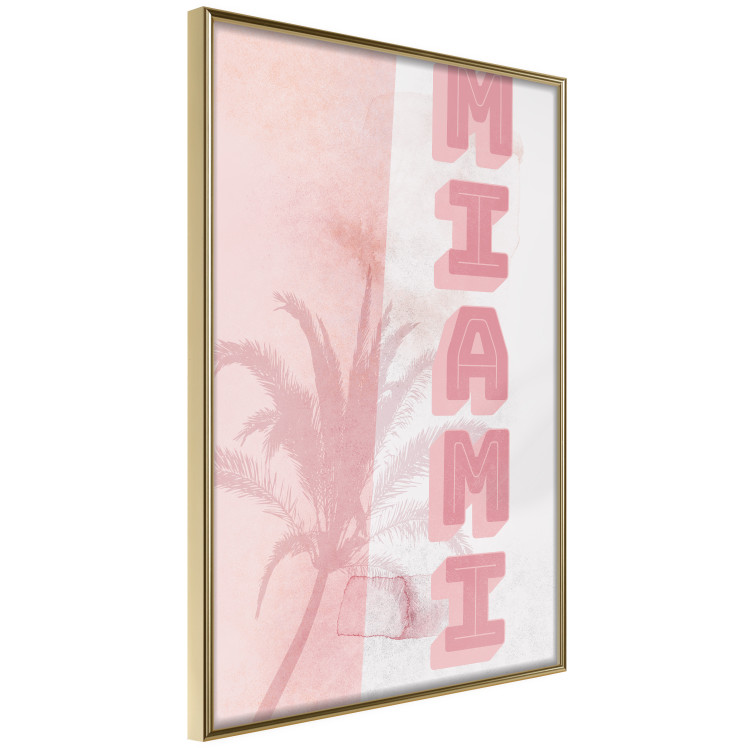 Wall Poster Delicate Neon - Inscription Miami Made of Pink Letters 144358 additionalImage 5