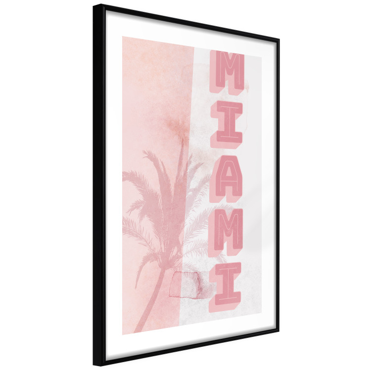 Wall Poster Delicate Neon - Inscription Miami Made of Pink Letters 144358 additionalImage 8