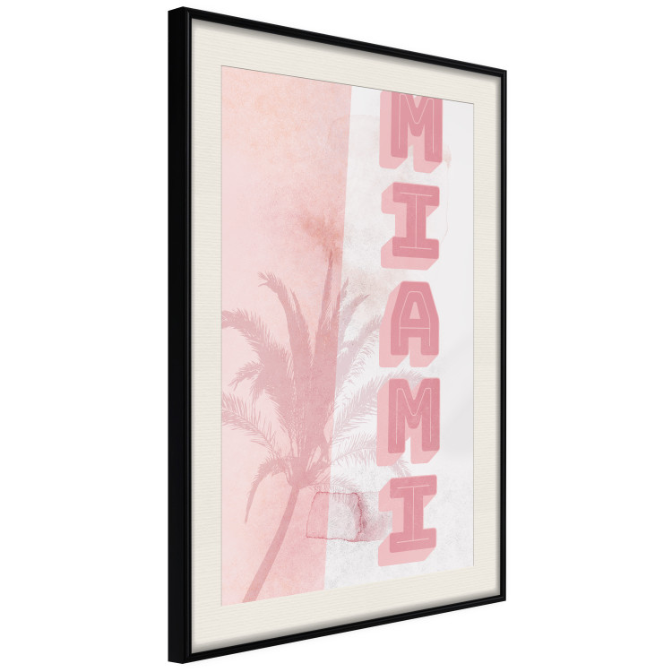 Wall Poster Delicate Neon - Inscription Miami Made of Pink Letters 144358 additionalImage 9
