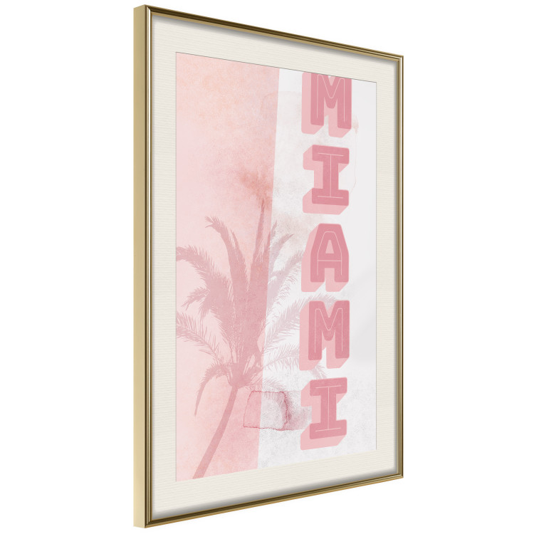 Wall Poster Delicate Neon - Inscription Miami Made of Pink Letters 144358 additionalImage 10