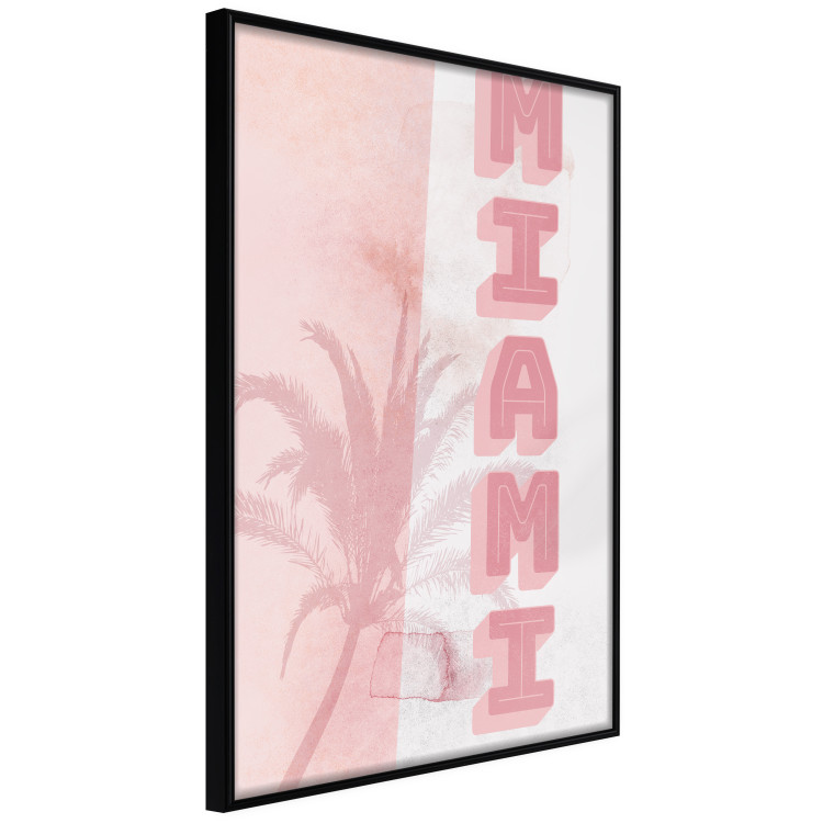 Wall Poster Delicate Neon - Inscription Miami Made of Pink Letters 144358 additionalImage 4