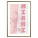 Wall Poster Delicate Neon - Inscription Miami Made of Pink Letters 144358 additionalThumb 26