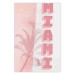 Wall Poster Delicate Neon - Inscription Miami Made of Pink Letters 144358