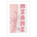 Wall Poster Delicate Neon - Inscription Miami Made of Pink Letters 144358 additionalThumb 18