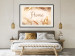 Wall Poster Home - Inscription Among Dried Plants and Feathers in Warm Boho Shades 144758 additionalThumb 17