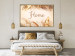 Wall Poster Home - Inscription Among Dried Plants and Feathers in Warm Boho Shades 144758 additionalThumb 15