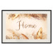 Wall Poster Home - Inscription Among Dried Plants and Feathers in Warm Boho Shades 144758 additionalThumb 26