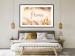 Wall Poster Home - Inscription Among Dried Plants and Feathers in Warm Boho Shades 144758 additionalThumb 14