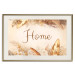 Wall Poster Home - Inscription Among Dried Plants and Feathers in Warm Boho Shades 144758 additionalThumb 24