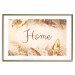 Wall Poster Home - Inscription Among Dried Plants and Feathers in Warm Boho Shades 144758 additionalThumb 27