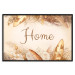 Wall Poster Home - Inscription Among Dried Plants and Feathers in Warm Boho Shades 144758 additionalThumb 21