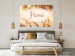 Wall Poster Home - Inscription Among Dried Plants and Feathers in Warm Boho Shades 144758 additionalThumb 11