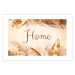 Wall Poster Home - Inscription Among Dried Plants and Feathers in Warm Boho Shades 144758 additionalThumb 20