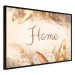 Wall Poster Home - Inscription Among Dried Plants and Feathers in Warm Boho Shades 144758 additionalThumb 3