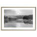 Wall Poster Night Landscape - Lake Illuminated by the Moonlight in Black and White 147658 additionalThumb 25