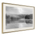 Wall Poster Night Landscape - Lake Illuminated by the Moonlight in Black and White 147658 additionalThumb 15