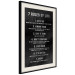 Wall Poster Life Rules - Motivating Inscription on a Black Background 148558 additionalThumb 8