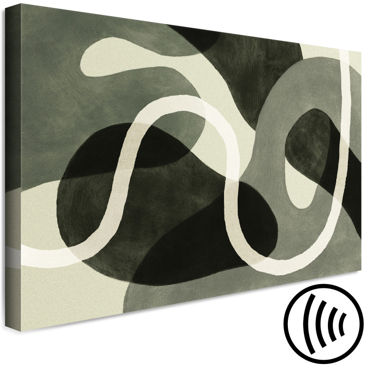 Canvas Print Geometric Forms - Abstract Spots in Shades of Sage Green 150058 additionalImage 6