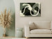 Canvas Print Geometric Forms - Abstract Spots in Shades of Sage Green 150058 additionalThumb 3