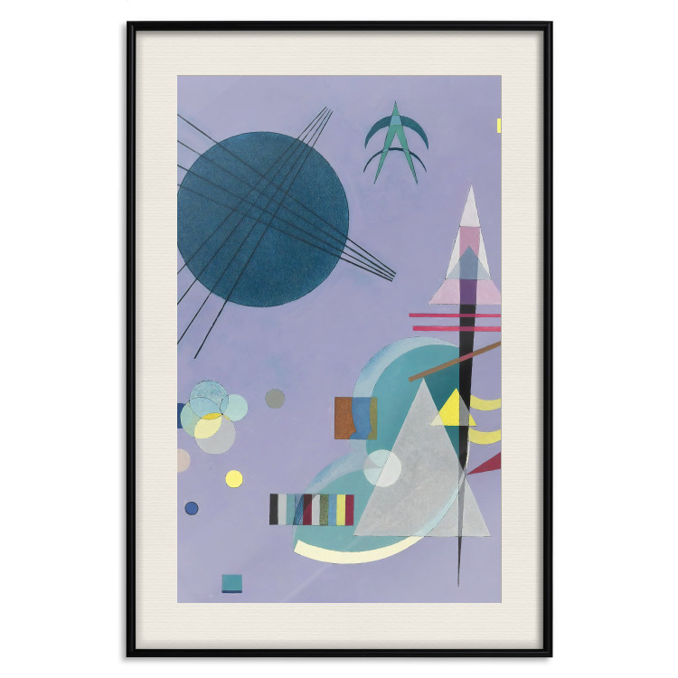 Poster Violet Abstraction - A Subtle Geometric Composition by Kandinsky 151658 additionalImage 25