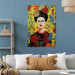 Canvas Art Print Frida Kahlo - Portrait of the Artist on a Yellow Floral Background 152258 additionalThumb 11