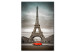Canvas Print A red can and the Paris 50458