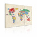 Canvas Italian names of countries in vivid colors - triptych 55358 additionalThumb 2