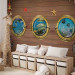Wall Mural Fish by the Bow - Illusion of a view of marine animals through a window on a boat 61258 additionalThumb 6