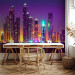 Wall Mural Purple nights Dubai - panorama with skyscrapers and reflection in water 90558 additionalThumb 4