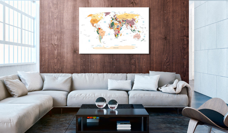 Decorative Pinboard World Map [Cork Map] 92158 additionalImage 3