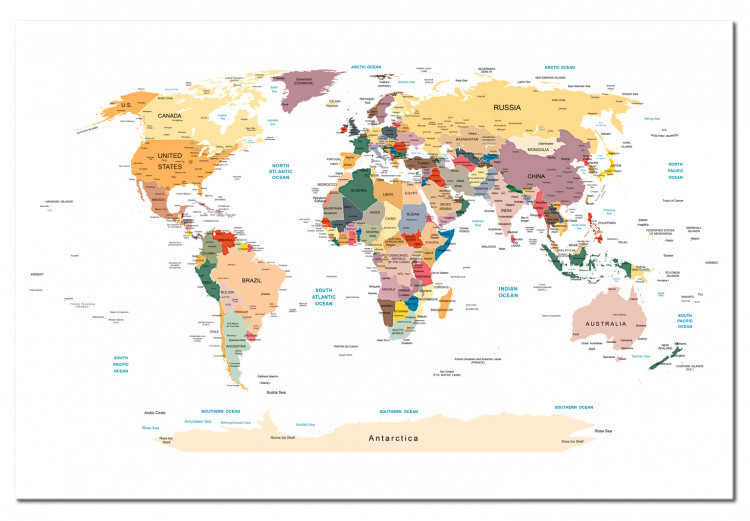 Decorative Pinboard World Map [Cork Map] 92158 additionalImage 2