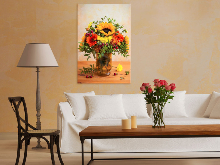 Canvas Print Autumnal Flowers 93058 additionalImage 3