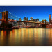 Photo Wallpaper The setting sun over the Brooklyn Bridge - New York architecture 97258 additionalThumb 1