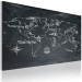 Canvas Print Geography Lesson (German Language) - Chalk-drawn World Map 97458 additionalThumb 2