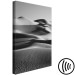 Canvas Layers of the desert - black and white, minimalistic landscape 116468 additionalThumb 6
