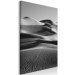 Canvas Layers of the desert - black and white, minimalistic landscape 116468 additionalThumb 2