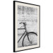 Poster Bike and Concrete - black and white composition with a retro-style bicycle 116968 additionalThumb 3