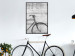 Poster Bike and Concrete - black and white composition with a retro-style bicycle 116968 additionalThumb 5