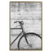 Poster Bike and Concrete - black and white composition with a retro-style bicycle 116968 additionalThumb 26