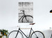 Poster Bike and Concrete - black and white composition with a retro-style bicycle 116968 additionalThumb 22