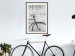 Poster Bike and Concrete - black and white composition with a retro-style bicycle 116968 additionalThumb 16