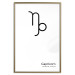 Wall Poster Capricorn - black and white composition with zodiac sign and text 117068 additionalThumb 20