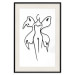 Poster Butterfly Woman - black and white line art with a female silhouette and wings 119268 additionalThumb 18